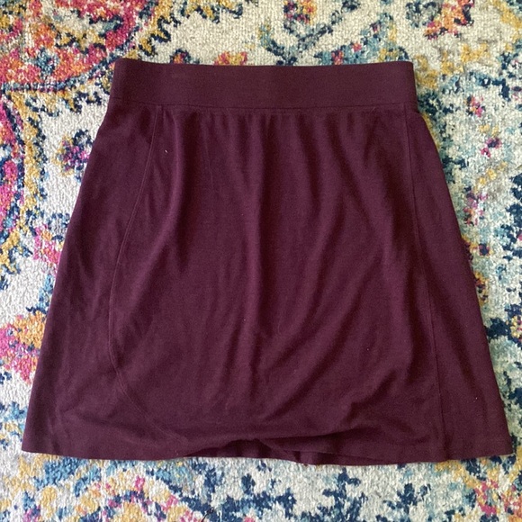Horny Toad Ultra Soft and Comfy Midi Skirt, Medium, Maroon - Picture 2 of 5